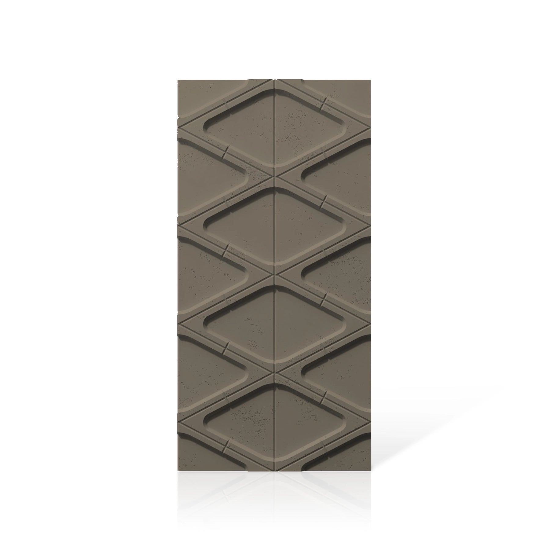 3D Concrete Wall Panels DIAMONDS colour swatch on white background DecorMania.eu